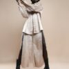 Upcycled Nude Satin Melrose Pants - Makara wear